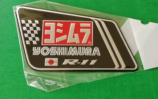 Yoshimura exhaust silencer badges emblems plates stickers