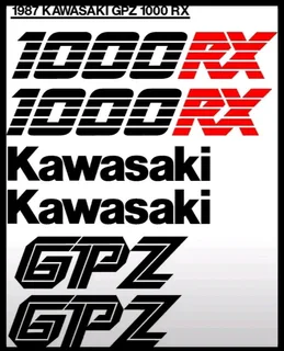 Graphics stickers decals for all Kawasaki GPZ motorcycles