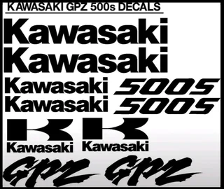 Graphics stickers decals for all Kawasaki GPZ motorcycles
