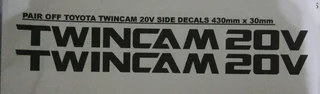 Toyota Twincam Decals stickers sets