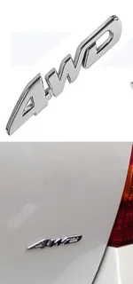 Chrome Metal 4 x 4 badges emblems