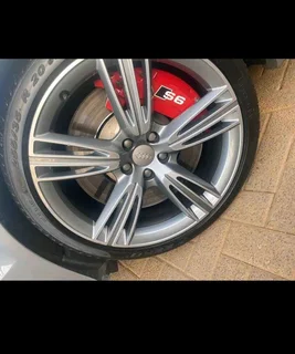 Audi brake caliper stickers decals sets