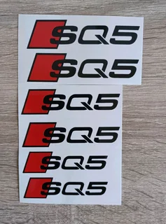 Audi brake caliper stickers decals sets