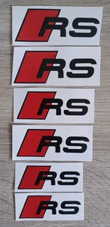 Audi brake caliper stickers decals sets