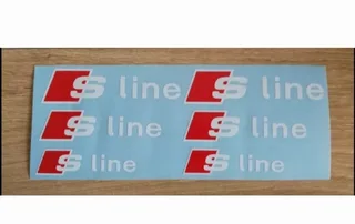 Audi brake caliper stickers decals sets