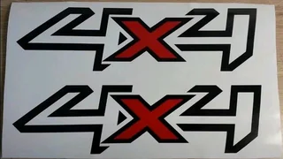 Chrome metal 4 X 4 badges emblems stickers decals