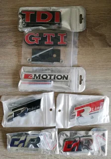 VW bolt on grille badges emblems