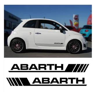 FIAT Arbarth aluminum emblems badges decals stickers.