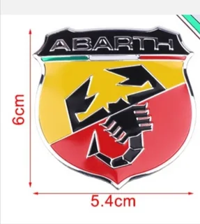 FIAT Arbarth aluminum emblems badges decals stickers.