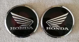 Pair off top quality Honda wings dome tank emblems badges.