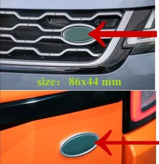 Land Rover and Range Rover oval front and back badges emblems decals s