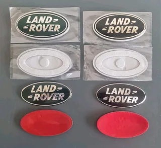 Land Rover and Range Rover oval front and back badges emblems decals s