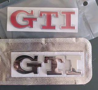 VW GTI Badges Emblems decals stickers