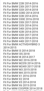 BMW 5, 6,7,8, M5, X3, X4, X5, X7 TPMS replacement valve sensor stems