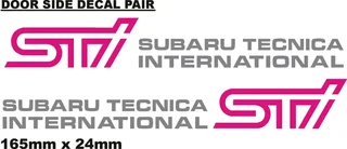 Subaru / STI decals, stickers, graphics, badges, emblems, key rings, brake caliper stickers.