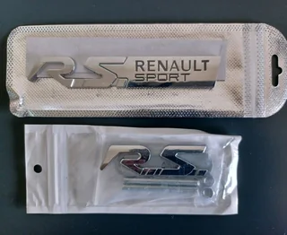 Renault Sport badges emblems decals stickers