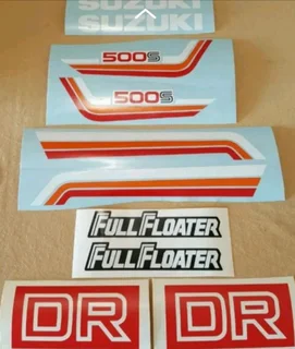 1982 Suzuki DR 500S decals stickers graphics set
