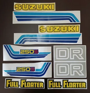 1982 Suzuki DR 500S decals stickers graphics set