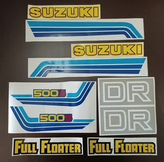 Decals graphics sticker set for a 1982 Suzuki DR 500S