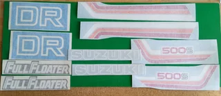 Decals graphics sticker set for a 1982 Suzuki DR 500S