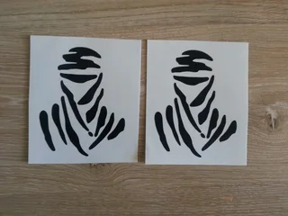 Dakar Spare wheel cover decals stickers