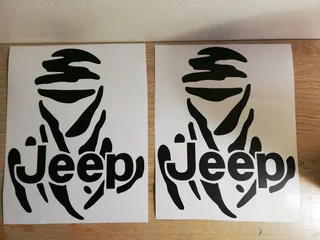 Dakar Spare wheel cover decals stickers