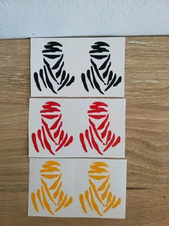 Dakar Spare wheel cover decals stickers