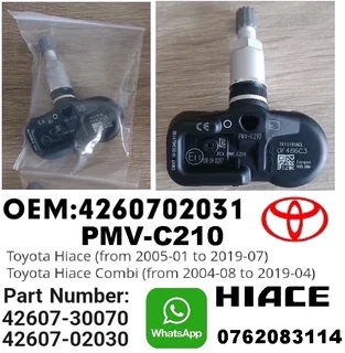 Toyota Hiace TPMS tyre pressure monitor sensors