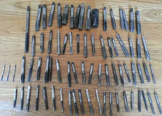 Engineering thread cutting taps - Assortment of 76 metric, imperial, BSW, BSF, BA - UK brands