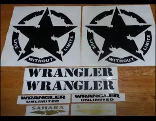 Graphics stickers decals for all models of Jeeps SUV 4x4