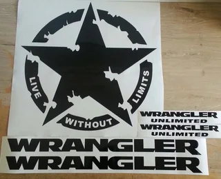 Graphics stickers decals for all models of Jeeps SUV 4x4