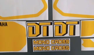 Yamaha DT 200R vinyl graphics decals sticker sets