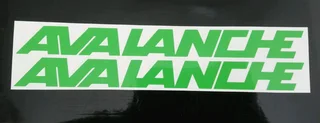 Frame graphics stickers decals for Avalanche bicycles