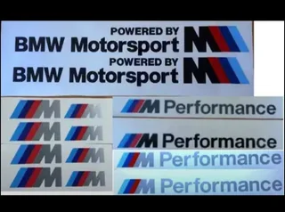 Pair off BMW Motorsport decals stickers graphics