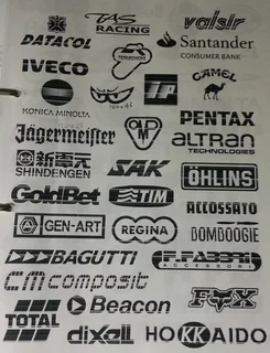 Sponsor logo decals stickers / kits - All colours  - See pics