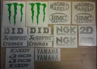 Yamaha Monster / sponsor logo R1 R6 SBK sponsor decals stickers kits