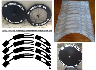 HED JET 700C wheel set decals stickers graphics