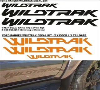 Ford Ranger wildtrak vinyl cut graphics decals stickers