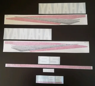 Yamaha 2 stroke outboard motor cowl decals stickers graphics kits