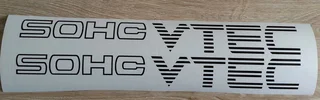 Pair off vinyl cut SOHC VTEC decals stickers graphics