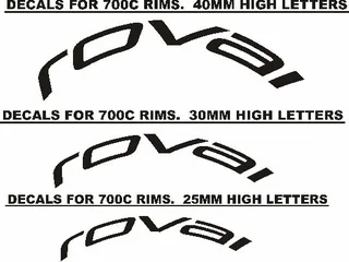 Roval bicycle wheel rim decals stickers graphics