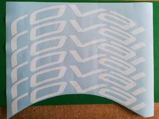 Roval bicycle wheel rim decals stickers graphics