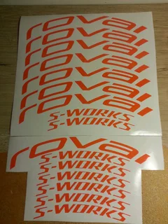 Roval bicycle wheel rim decals stickers graphics
