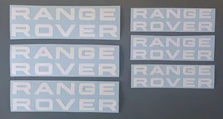 Set off 2 Range Rover Evoque graphics decals stickers