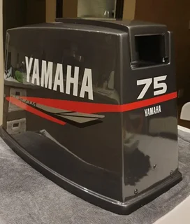 Yamaha 60 hp two stroke outboard motor cowl graphics decal sets