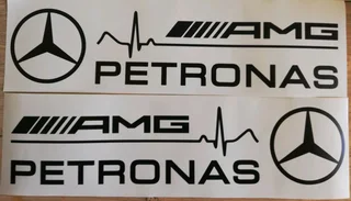 AMG side decals graphics badges emblems