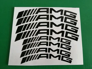 AMG side decals graphics badges emblems