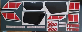 34L - 1983 Yamaha XT 600 graphics decals vinyl sticker set