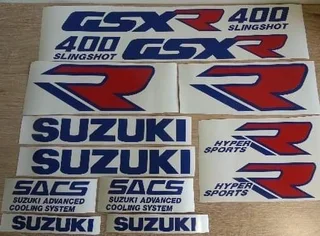 Graphics decals vinyl cut stickers for a 1989 Suzuki GSXR 400 Slingshot
