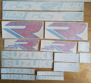 Graphics decals vinyl cut stickers for a 1989 Suzuki GSXR 400 Slingshot